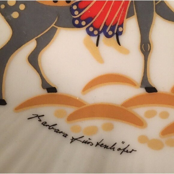 Vintage Kaiser W Germany Porcelain Compote 5" Christmas Joseph Mary Jesus - Picture 4 of 6